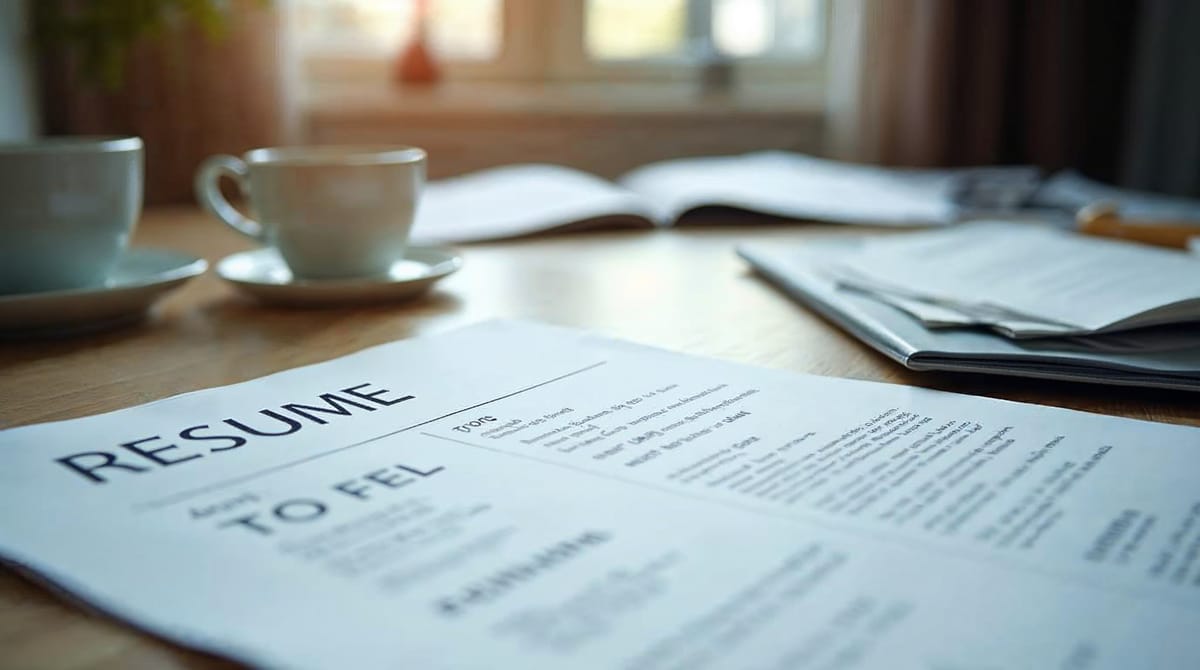 Certificaciones oficiales de idiomas junto a un currículum vitae sobre escritorio